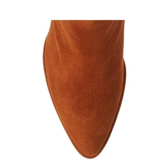 NIB Stuart Weitzman Notazzie Booties US 10 Amaretto Brown Suede Ankle Boots $575 - Picture 4 of 12